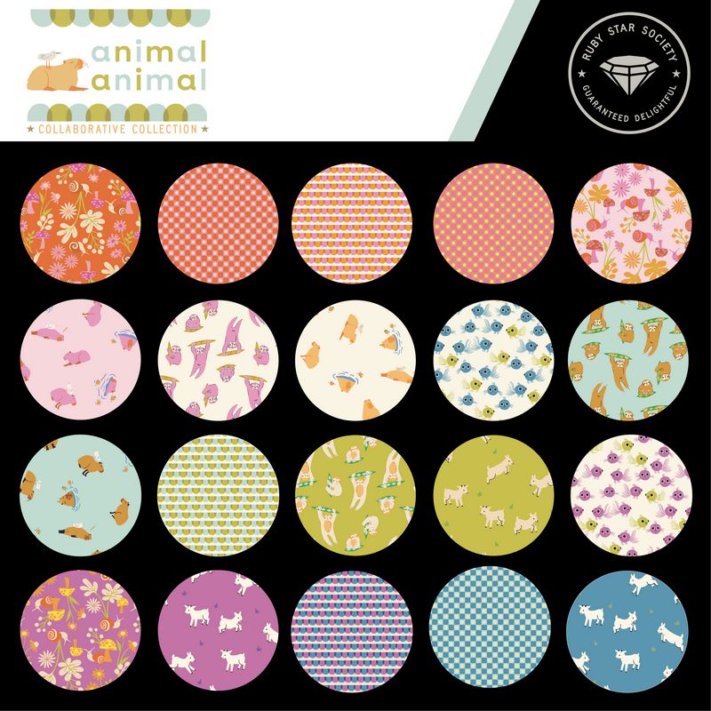 Animal Animal - Fat Quarter Bundle - Ruby Star Collaborative (Pre-order: Feb 2025)