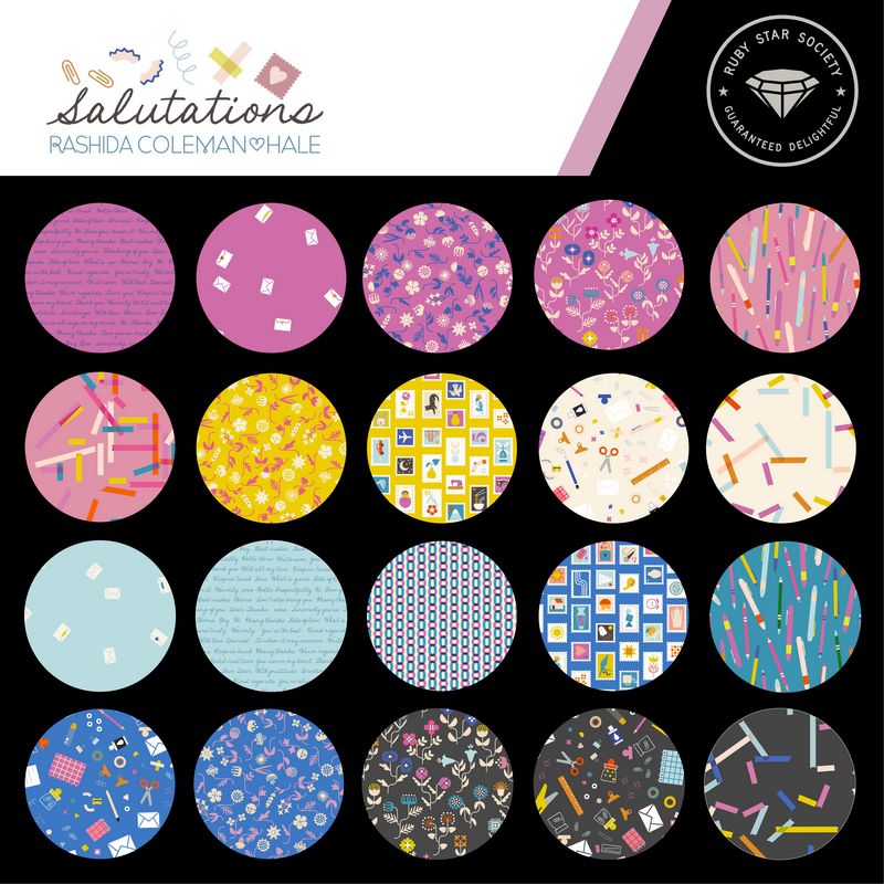 Salutations  - Fat Quarter Bundle - Rashida Coleman-Hale - Ruby Star Society (Pre-order: June 2025)