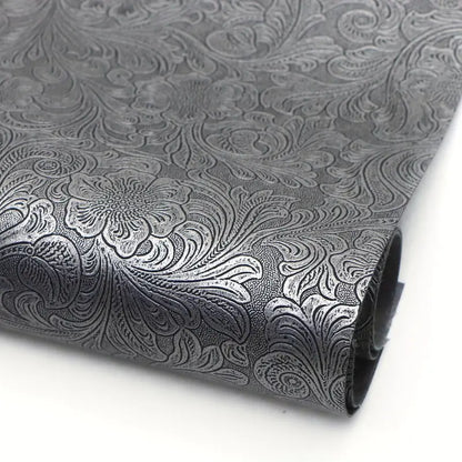 Faux Leather (Textured) Roll - Floral Swirl (12" x 55") - Essential Notions