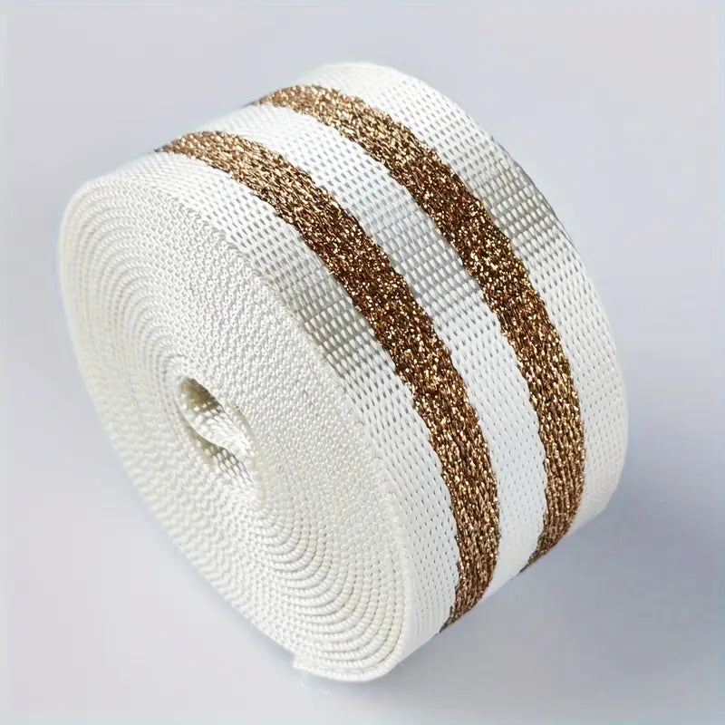 Metallic Webbing (Gold Metallic) 1 1/2" (3 Yards)