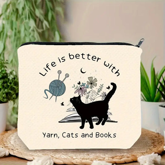 Sew n' Stash Bag - Life is Better With Cats