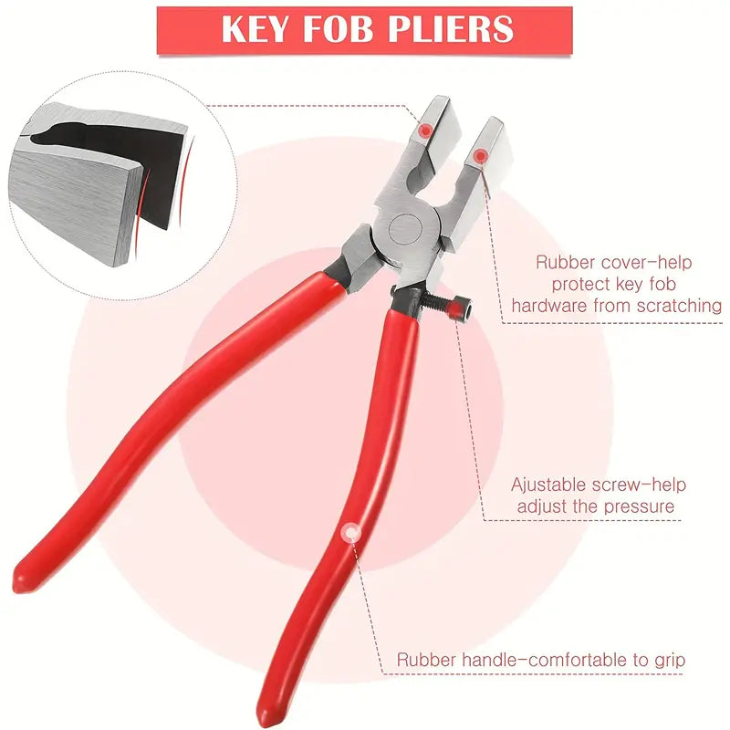 Key Fob Crafting Pliers (With Rubber Tips)