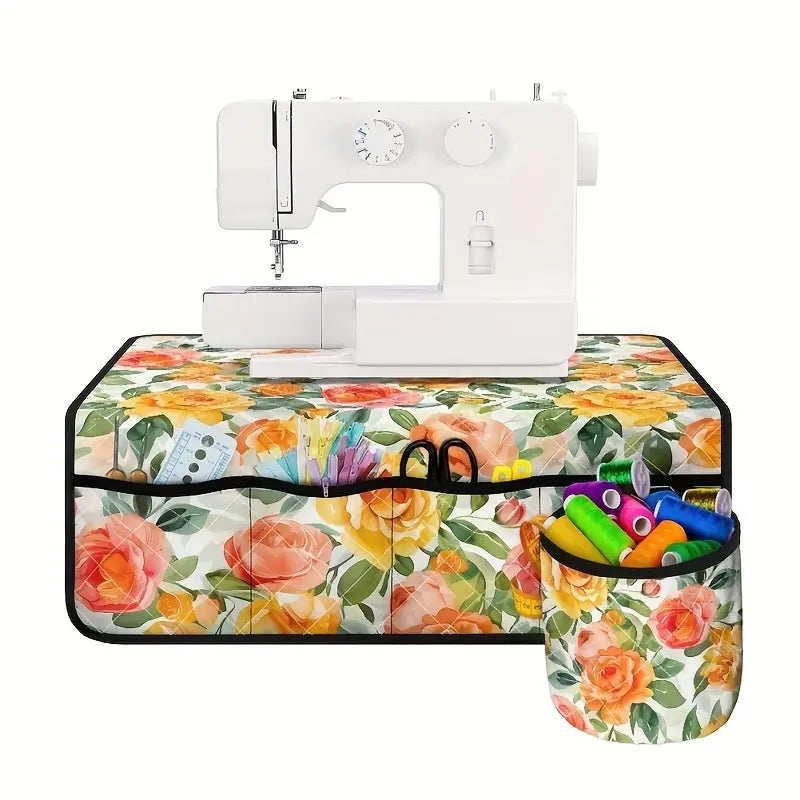 Sew n' Stash Sewing Machine Organizer - Vibrant Roses - Essential Notions (Pre-order: Feb 2025)