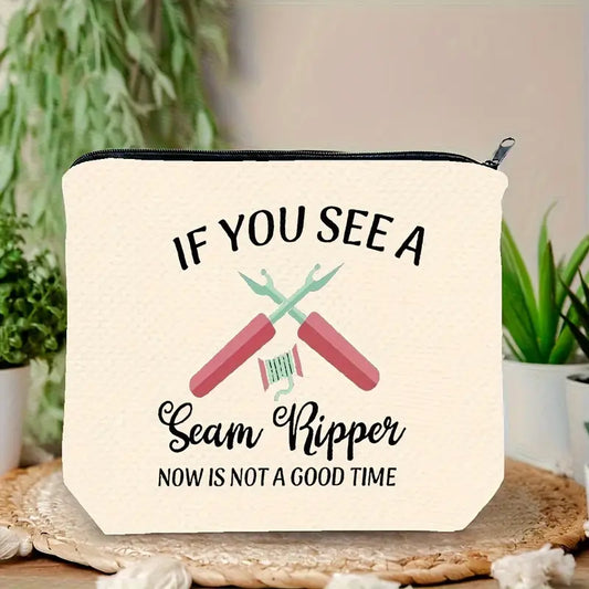 Sew n' Stash Bag - Seam Ripper Not a Good Time (White)