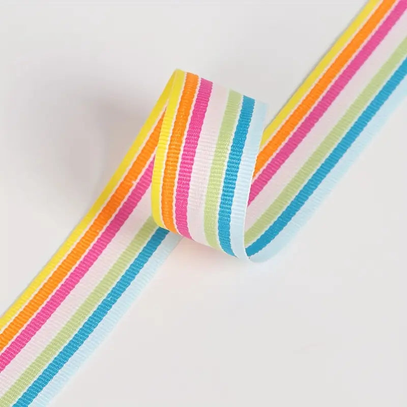 Rainbow Stripe Webbing 1" (4 Yards)