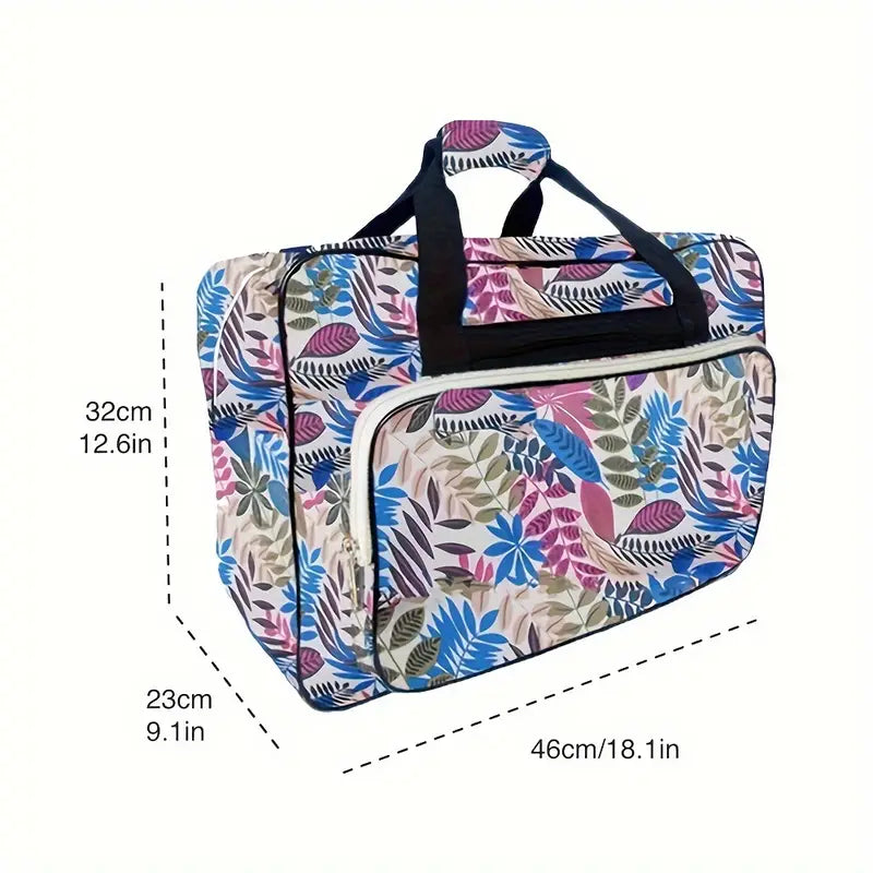 DOOR CRASHER! Sewing Machine Travel Bag - Brown Leaf Multi - Essential Notions