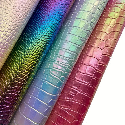 Faux Leather (Textured) Roll - Iridescent Crocodile (12" x 54") - Essential Notions