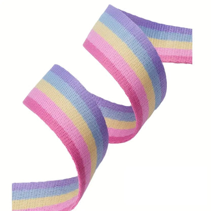 Rainbow Stripe Webbing 1" (4 Yards)