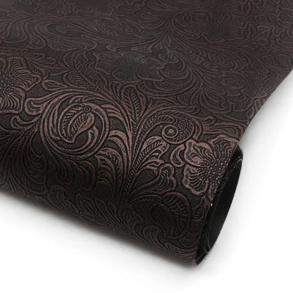 Faux Leather (Textured) Roll - Floral Swirl (12" x 55") - Essential Notions