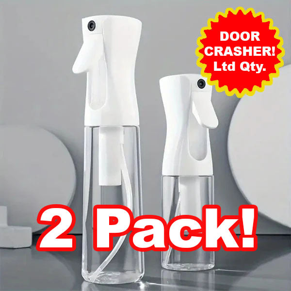 DOOR CRASHER! Easy Misting Spray Bottle for Quilters (300ml) TWO PACK - Essential Notions