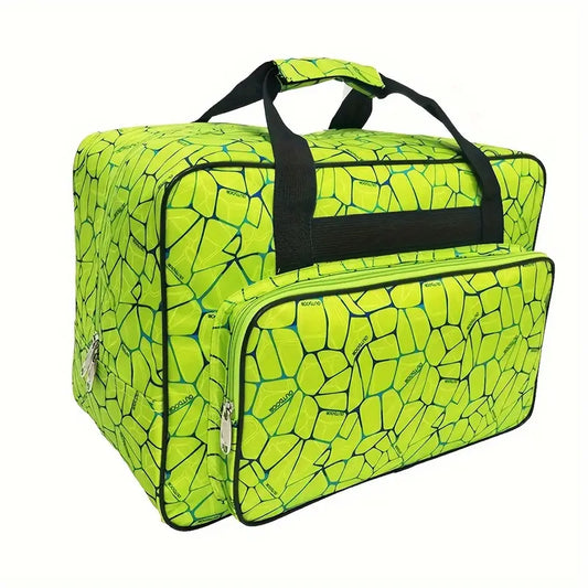 Sewing Machine Travel Bag - Green Geometric