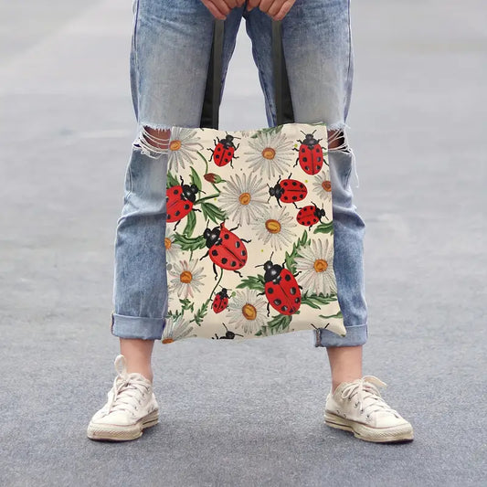 Sew n' Stash Tote Bag - Ladybug Picnic