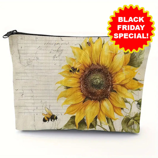 Sew n' Stash Bag - Bee-ufitul Sunflower - Essential Notions