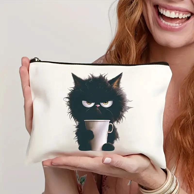 Sew n' Stash Bag - Not a Morning Kitty