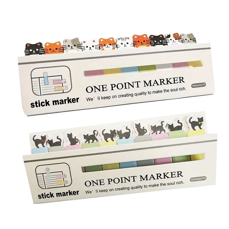 Cat Point Marker for Books (150pc)