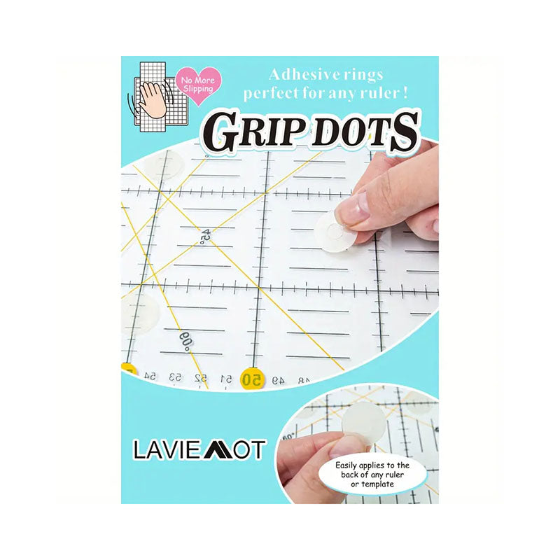 Grip Dots Adhesive Rings for Rulers - Essential Notions