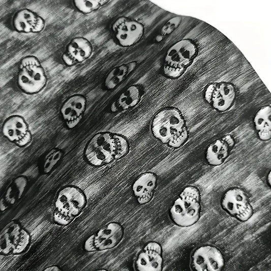 Faux Leather - Skulls (12" x 53")