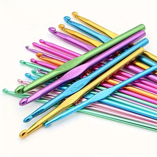 Crochet Hooks (Aluminum) 8 Pack Muilticolour