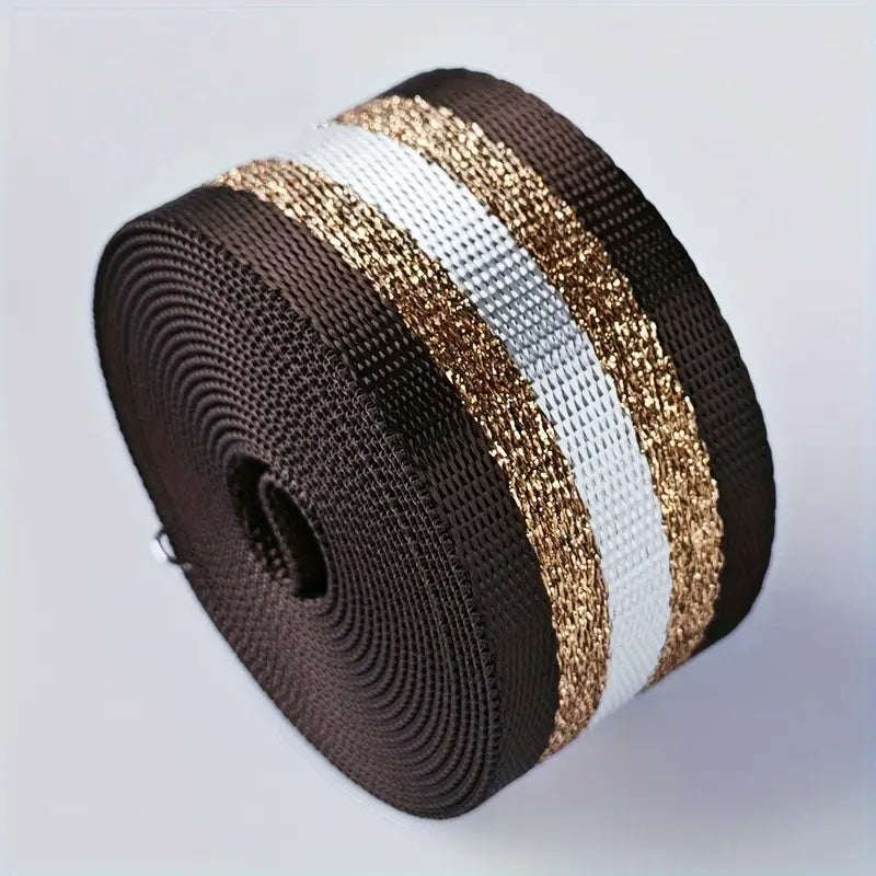 Metallic Webbing (Gold Metallic) 1 1/2" (3 Yards)