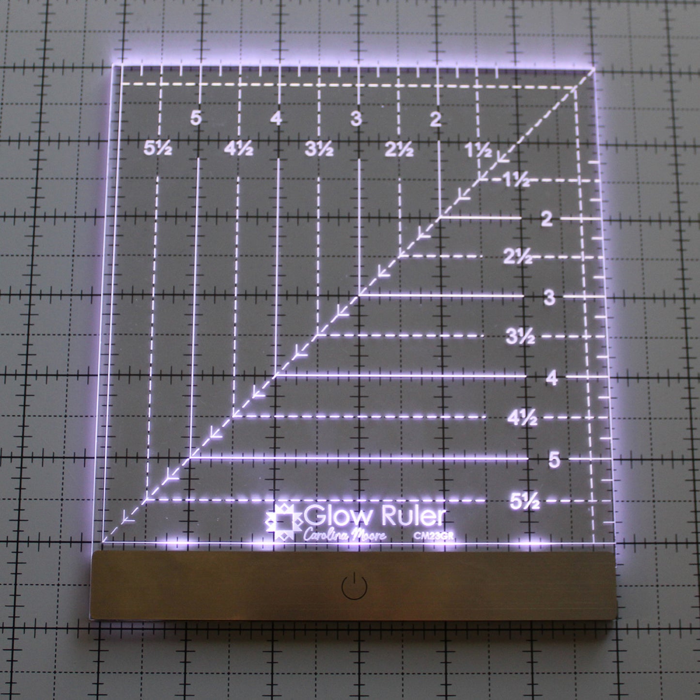 Glow Ruler 6.5" x 6.5" - Carolina Moore