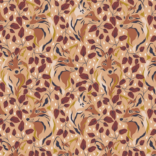 Magic of Yosemite - Elusive Fox in Metallic Fawn - RJR Fabrics