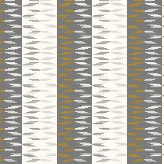 Early Twilight - Sunset Stripe in Rocky Coast Metallic - Cotton + Steel