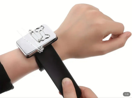 Magnetic Wrist Band with Silicone Slap Band