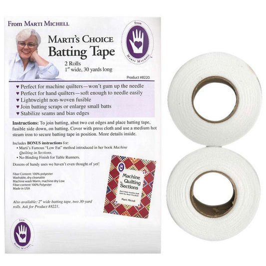 Fusible Tape - 1" Wide - 2 x 30 yards Non-Woven - Marti's Choice