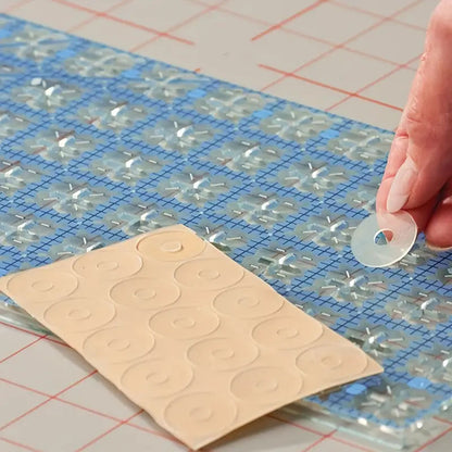 Non-Slip Adhesive Rings for Rulers - Essential Notions