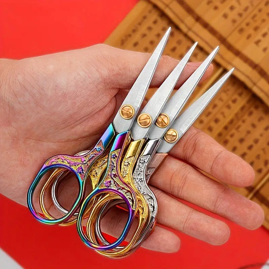 Floral Titanium Embroidery Scissors