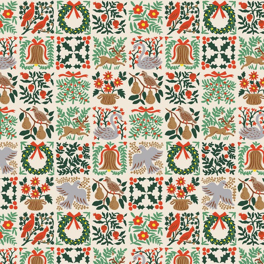 Holiday Classics III - Holiday Tapestry in Cream - Rifle Paper Co - Cotton + Steel