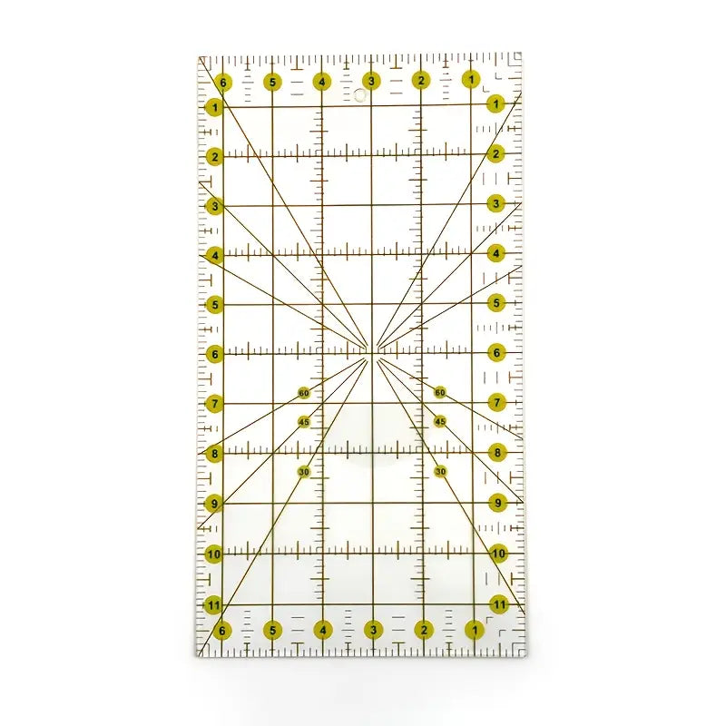 Basic Quilt Ruler 6" x 12" - Essential Notions