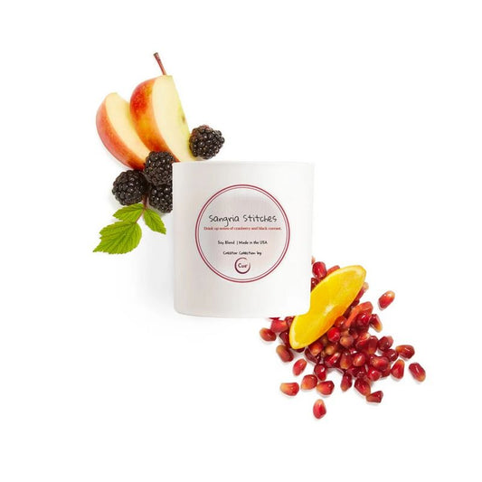 Quilter's Candle  - Sangria Stitches - 7.5oz Premium Candle