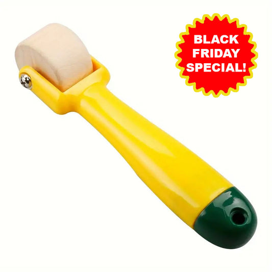 Seam Roller with Wood Roller (Yellow) - Essential Notions