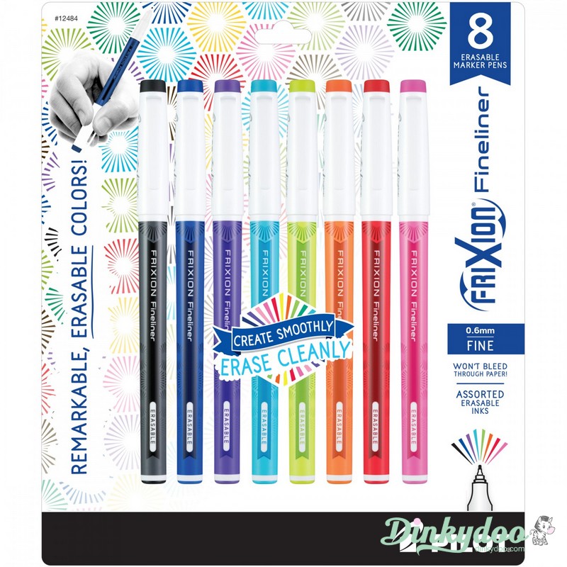 Frixion Fineliner - Assorted 8 pk by Pilot (Pre-order: May 2025)