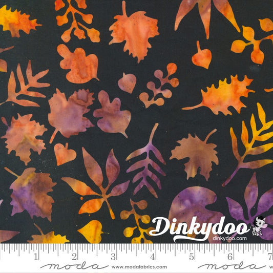 Bonfire Batiks - Autumn Fall in Coal - Moda