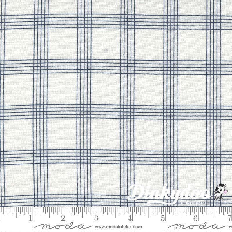 Nantucket Summer - Plaid in Cream Navy - Camille Roskelley - Moda (Pre-order: Aug 2025)