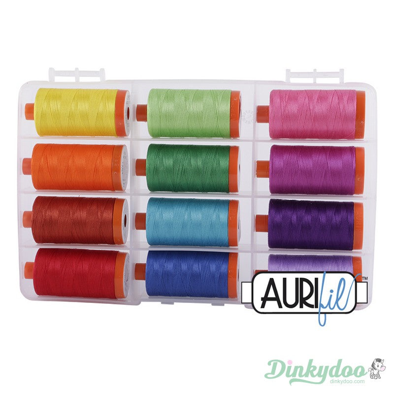 The Bright Collection 50wt - Aurifil (FREE STORAGE CASE) (Pre-order: Nov 2024)