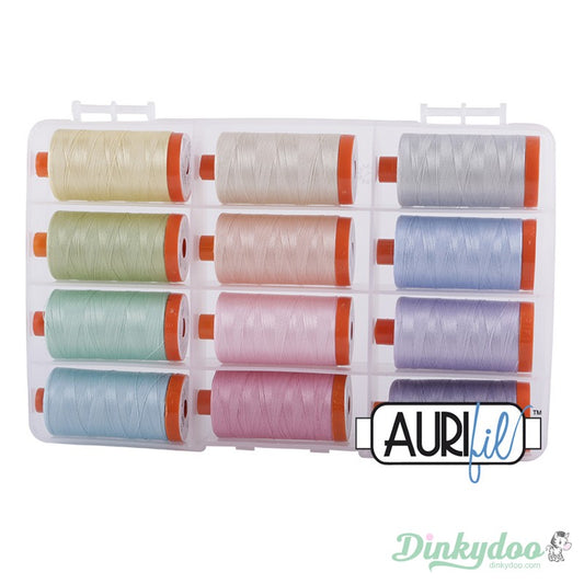 The Pastel Collection 50wt - Aurifil (FREE STORAGE CASE) (Pre-order: Apr 2025)