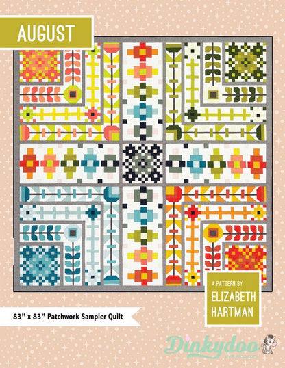 August  - Quilt Pattern - Elizabeth Hartman (Pre-order: Dec 2024)