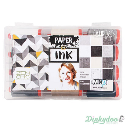 Zen Chic - Paper & Ink 50wt - Aurifil (FREE STORAGE CASE) (Pre-order: Feb 2025)