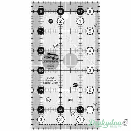 Creative Grids - 3.5" x 6.5" Quilt Ruler (Pre-order: Oct 2024)