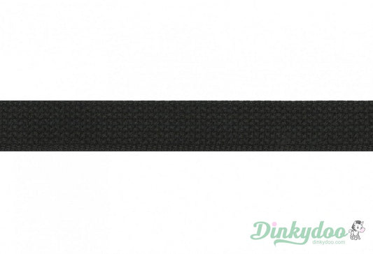 Cotton Webbing (1 Yard) - 1" - Black