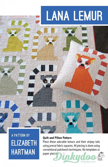 Lana Lemur Quilt Pattern - Elizabeth Hartman (Pre-order: Nov 2024)