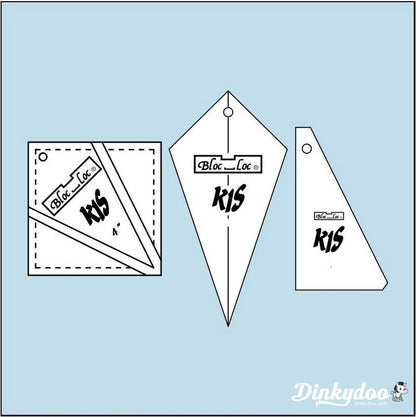 Bloc Loc - 1" Kite in a Square Ruler