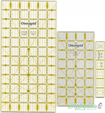 Omnigrid Quilters Ruler - Rotary Basics - 3pc