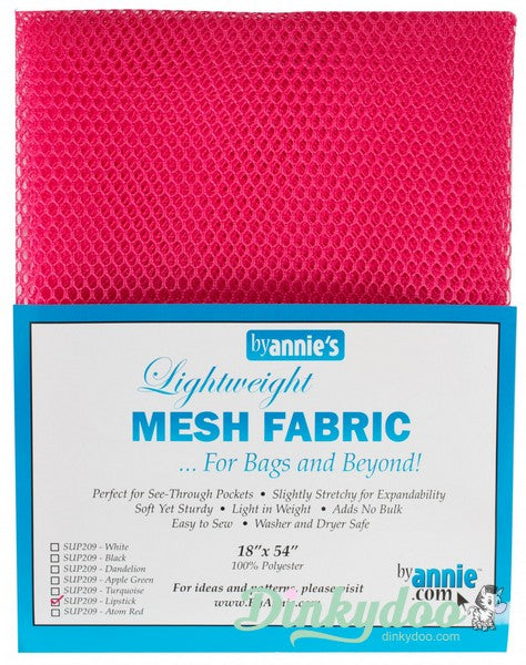 Lightweight Mesh Fabric by ByAnnie's - Lipstick (Pre-order: Mar 2025)