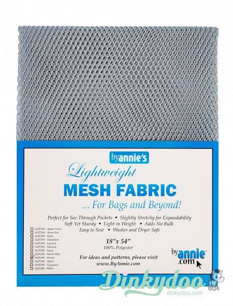 Lightweight Mesh Fabric by ByAnnie - Pewter (Pre-order: May 2025)