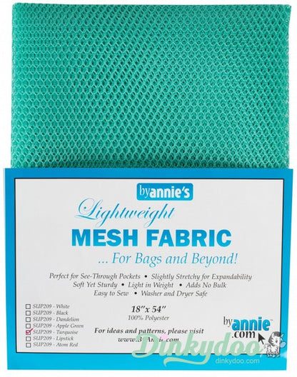 Lightweight Mesh Fabric by ByAnnie's - Turquoise (Pre-order: Nov 2024)