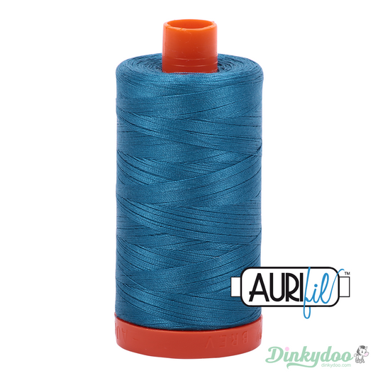 Aurifil Thread - Medium Teal (1125) - 50wt 1422 yd (Pre-order: Apr 2025)